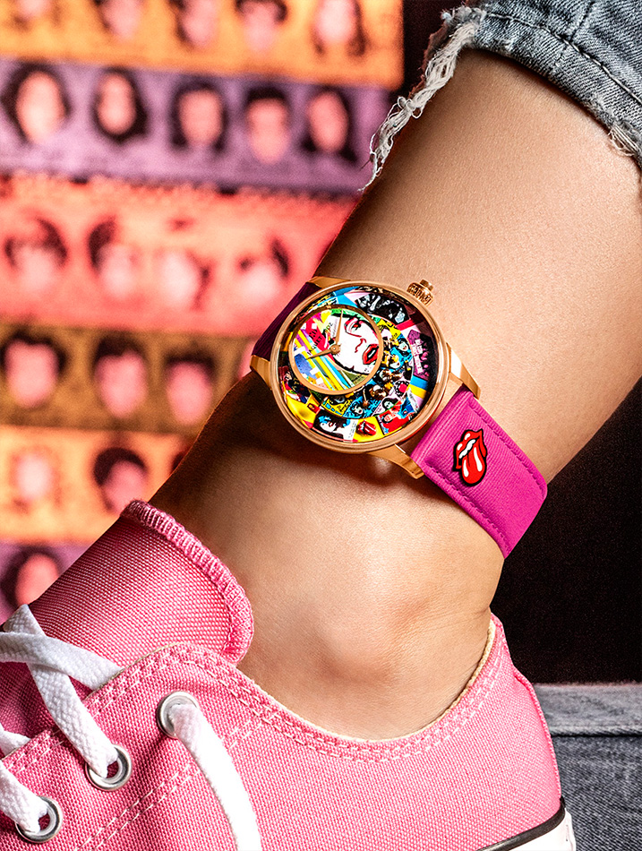 滚石乐队“一些女孩”自动玩偶腕表