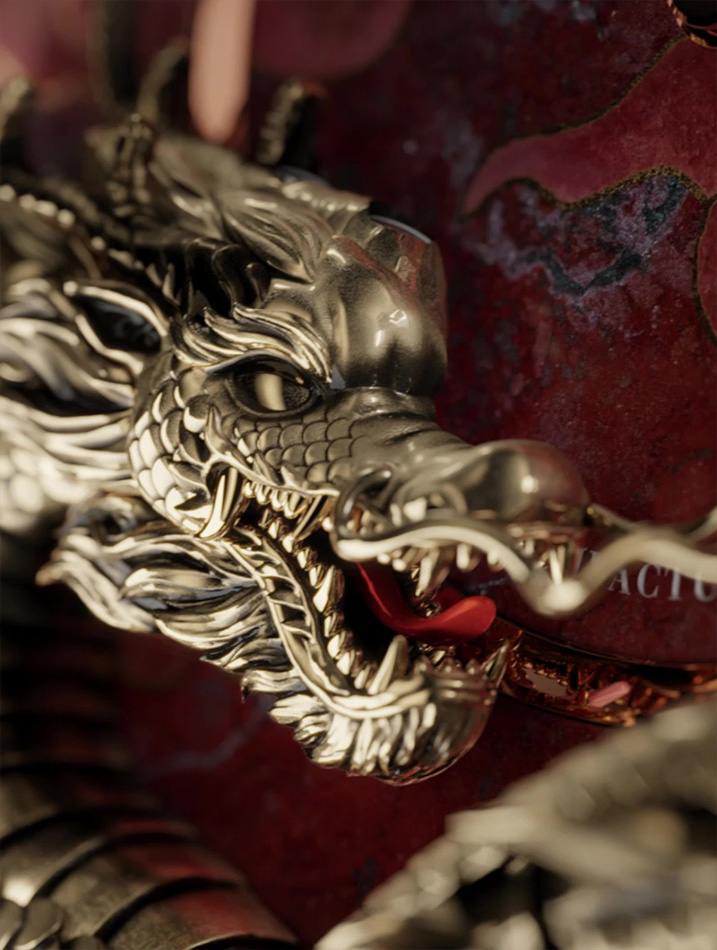 红金赤铜矿特别版至尊龙自动玩偶