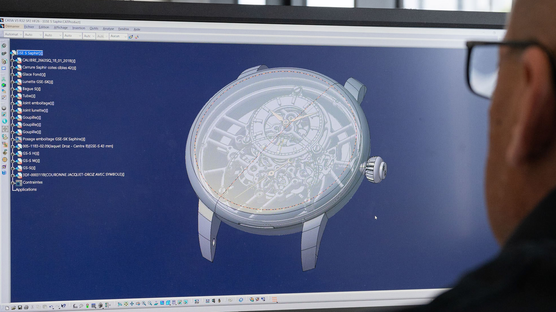 Grande Seconde Skelet Sapphire