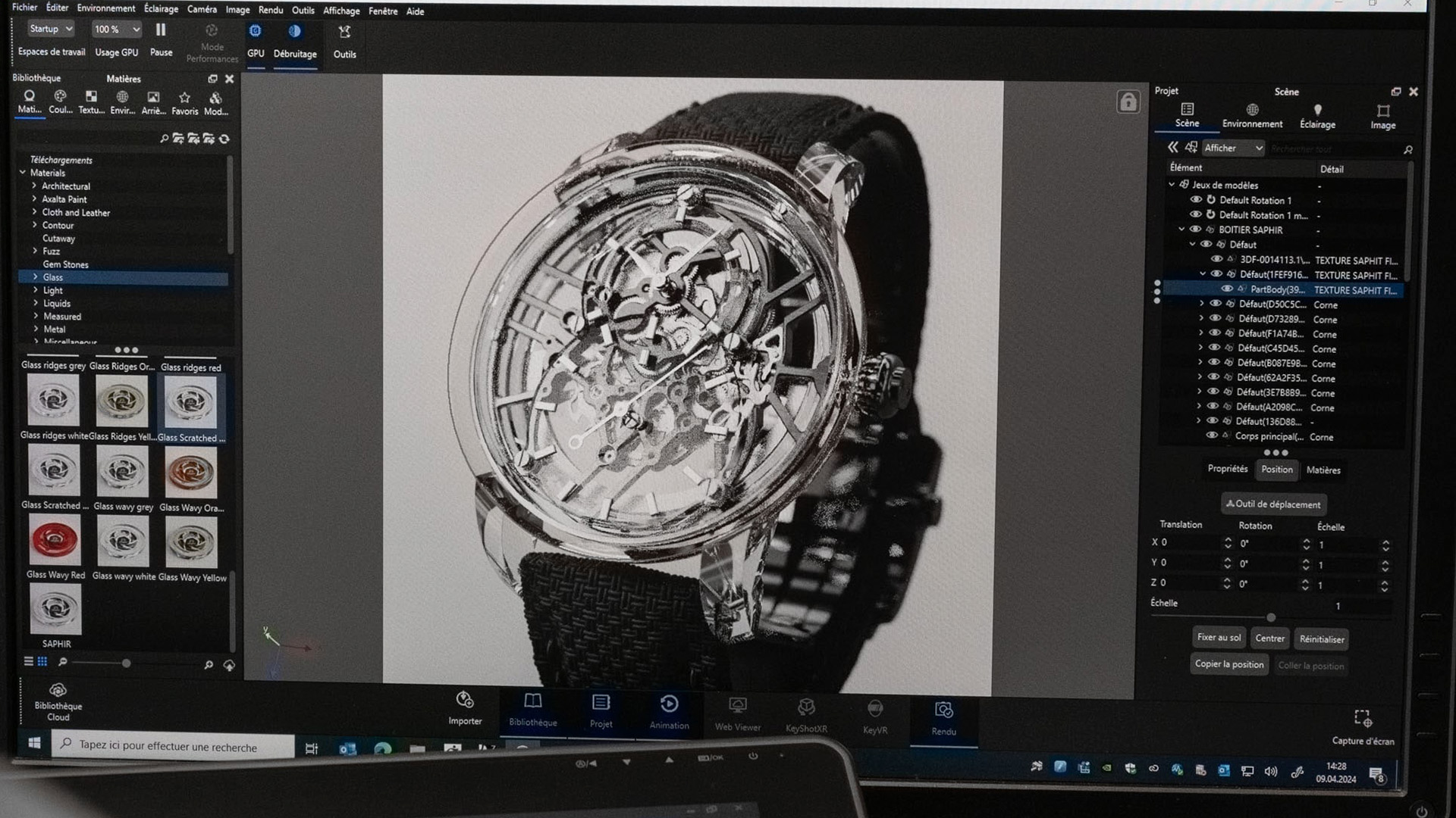 Grande Seconde Skelet Sapphire