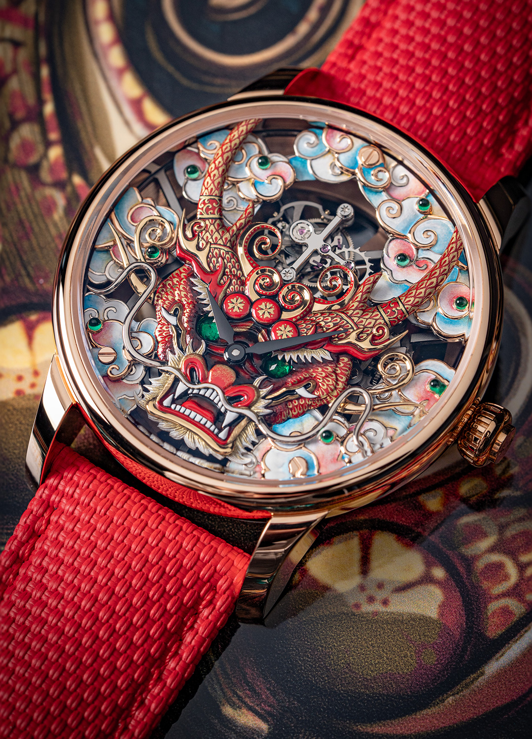 Tourbillon Skelet Red Gold - Dragon Mask