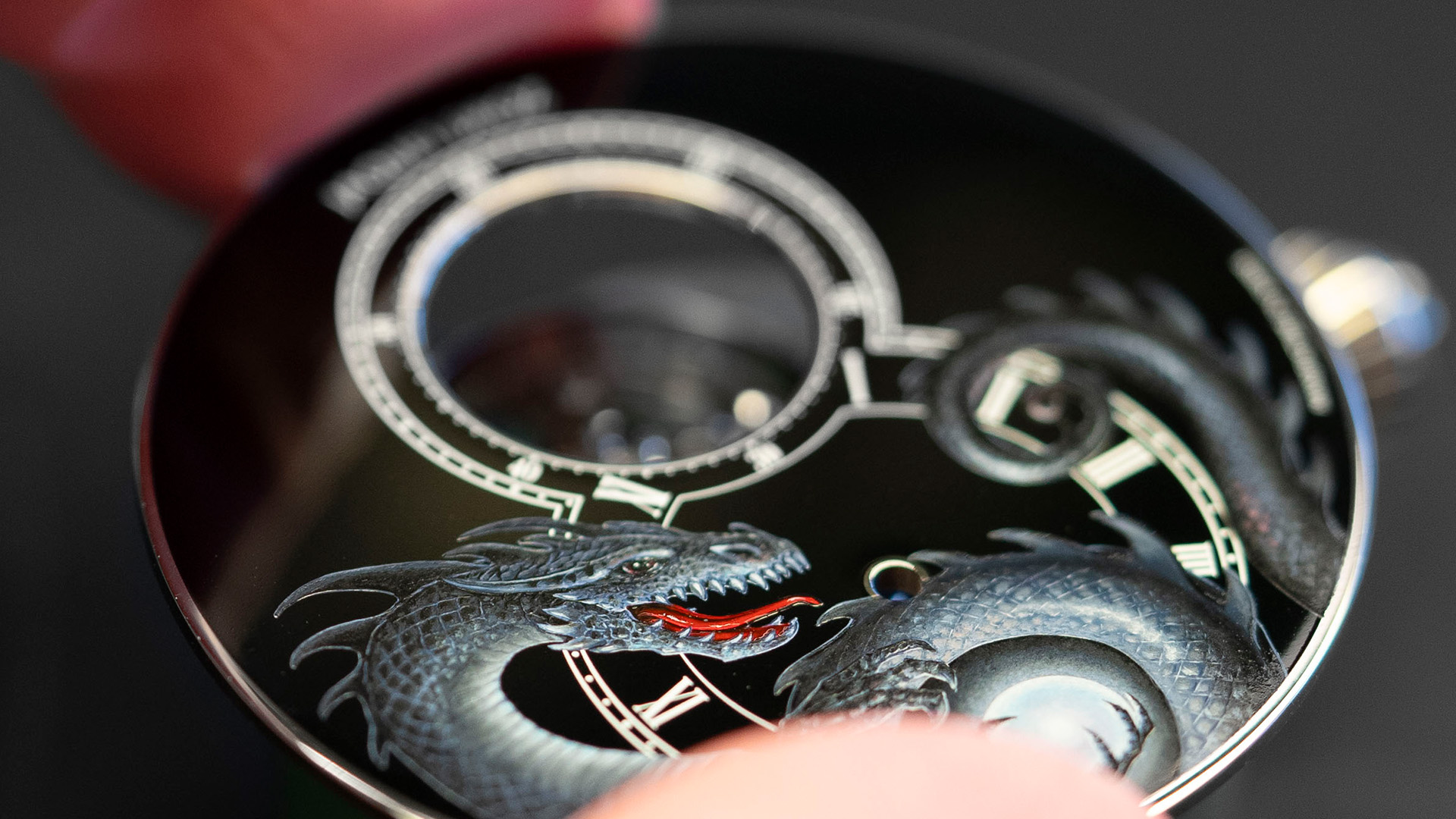 Tourbillon Dragon White Gold - John Howe