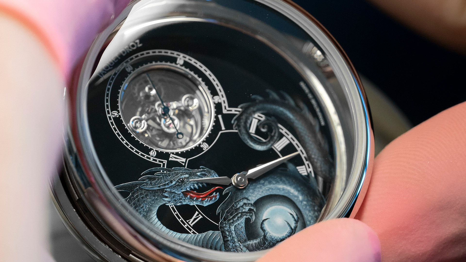 Tourbillon Dragon White Gold - John Howe