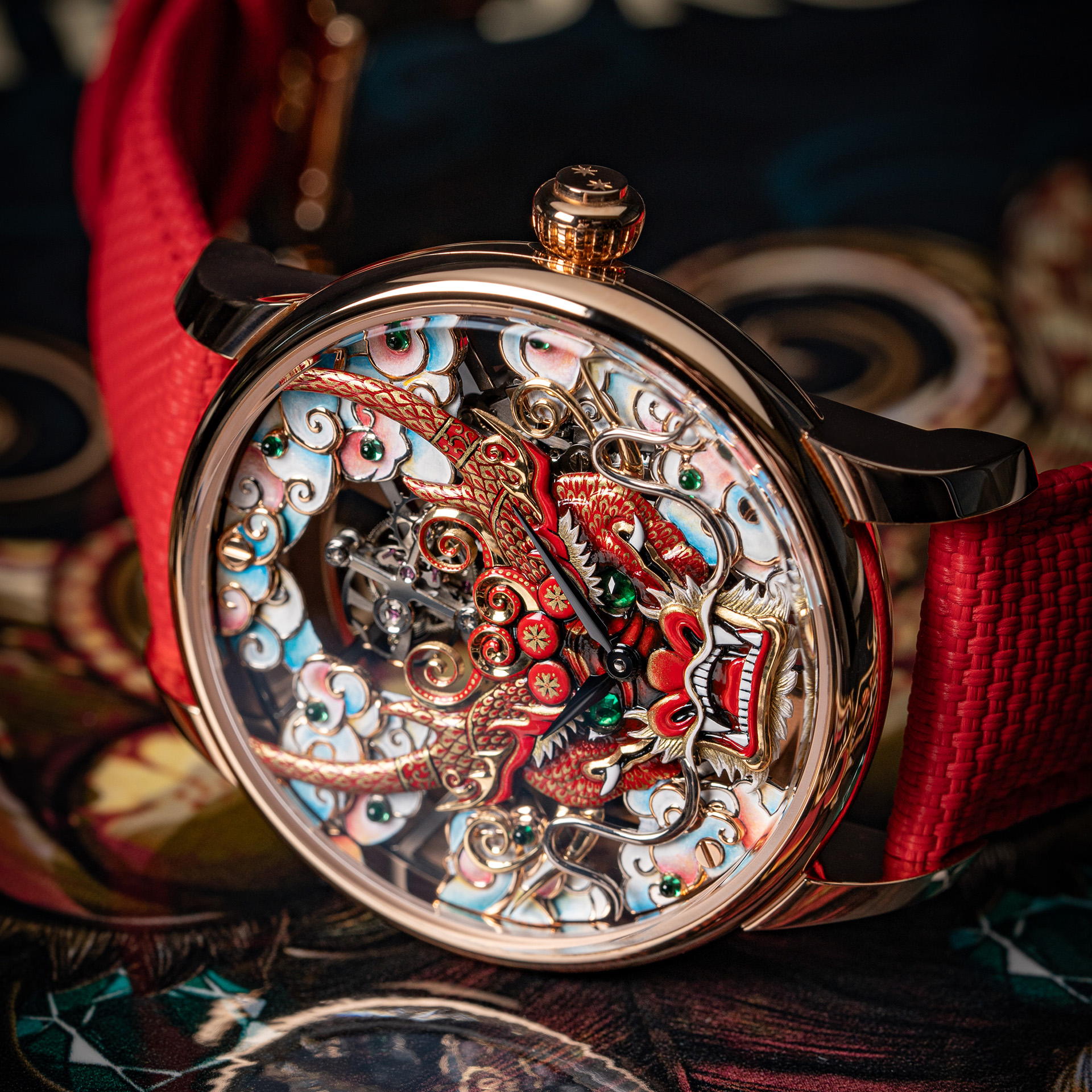 Tourbillon Skelet Red Gold - Dragon Mask