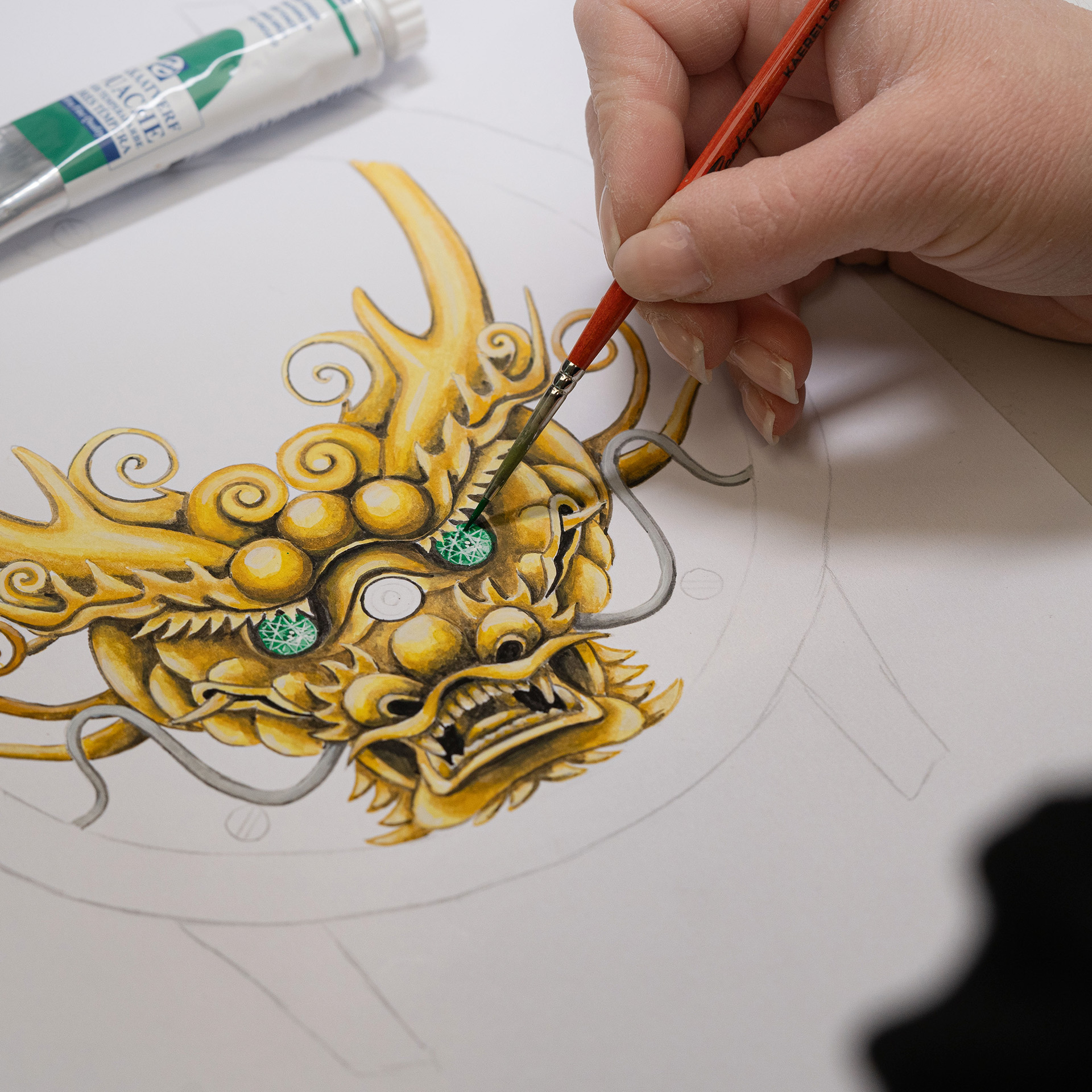 Tourbillon Skelet Red Gold - Dragon Mask