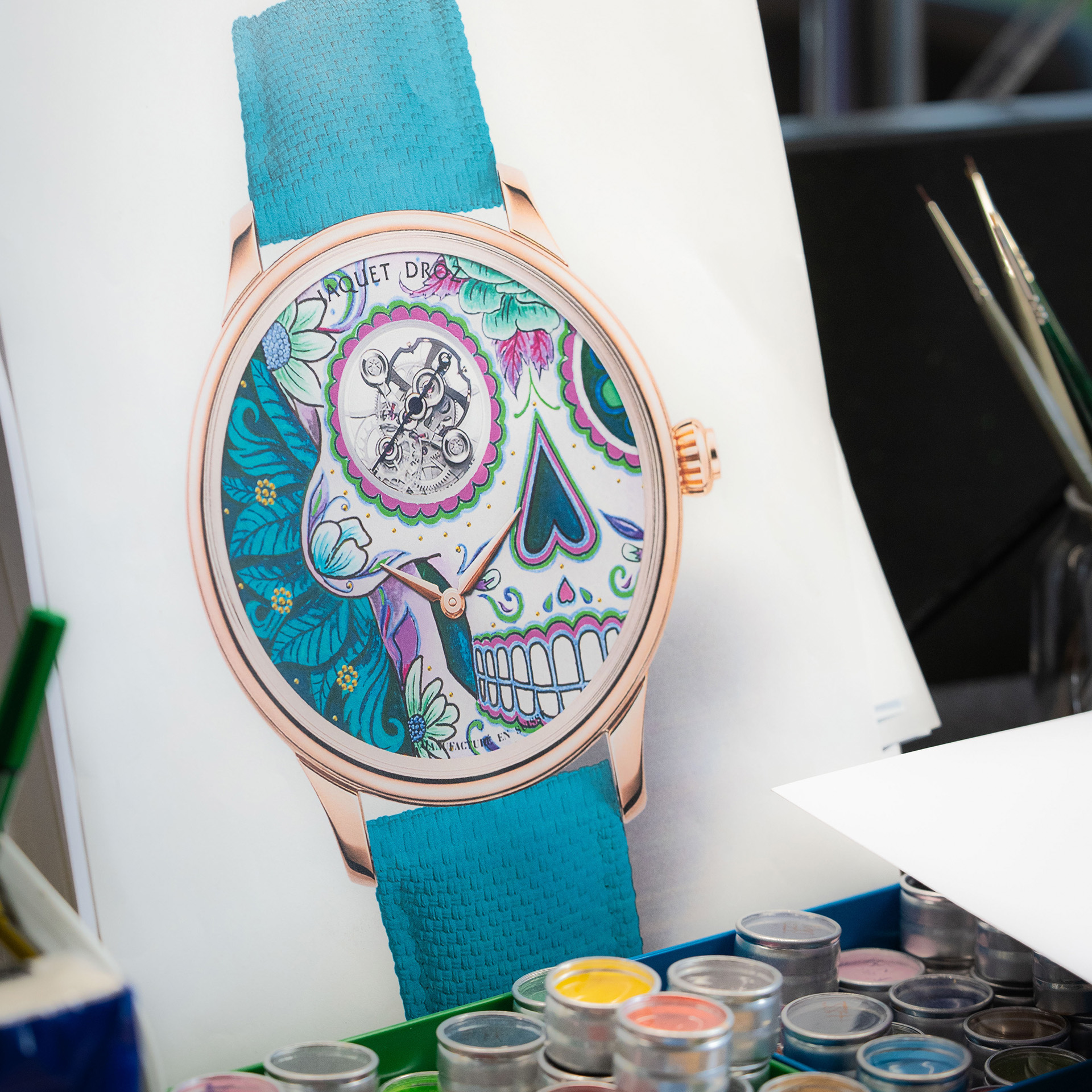 Tourbillon Red Gold - Catrina Skull