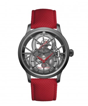 Jaquet Droz, Tourbillon Skelet Ceramic, J0135250081, Front